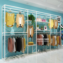 Cửa hàng quần áo cao cấp trưng bày giá quần áo phụ nữ sàn trưng bày tủ hiện đại tối giản trung tâm mua sắm cửa hàng quần áo kệ Đạo cụ trưng bày quần áo