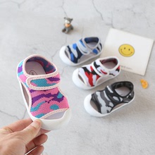 2019 dép trẻ em mới Velcro dép Baotou dép mềm đế trẻ em một thế hệ Giày em bé