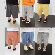 Chen Chen Ma quần áo trẻ em bé trai mùa hè 1-3-5 tuổi bé sọc năm quần quần trẻ em quần âu Quần âu