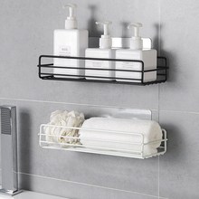 Nhật Bản phong cách sắt kệ phòng tắm treo tường tắm vòi sen giá lưu trữ Phòng tắm đấm miễn phí đồ vệ sinh giá Kệ