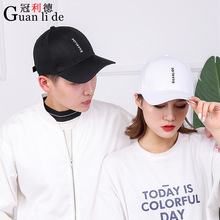 Thời trang nam mới Mũ lưỡi trai Hàn Quốc mùa xuân và lễ hội mùa hè hoang dã phụ nữ giản dị thêu visor thêu lưỡi vịt Mũ bóng chày