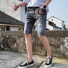 Mùa hè 2019 quần short mới quần jeans nam tự tu dưỡng quần co giãn phiên bản Hàn Quốc của xu hướng đẹp trai Quần jean