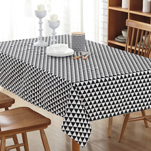 Yi, trắng tro tam giác khăn trải bàn khăn trải bàn nhà hiện đại nhỏ gọn bàn cà phê khăn trải bàn vải bán buôn Khăn trải bàn / khăn trải bàn