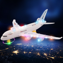 Quầy hàng bán máy bay phổ thông âm nhạc flash trẻ em đồ chơi mô hình hành khách quà tặng đồ chơi trẻ sơ sinh Mô hình hàng không