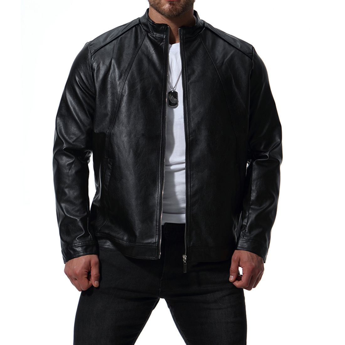 Veste en cuir homme - Ref 3443828 Image 10