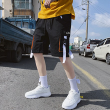 Aamon | 19 quần short nam dụng cụ mùa hè thương hiệu thủy triều mới Phiên bản Hàn Quốc gồm 5 chiếc quần thể thao rộng rãi Quần yếm