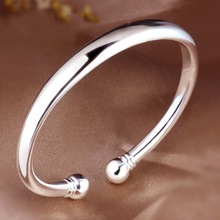 999 vòng tay bạc nữ mô hình nữ mở mặt nhẹ hạt vòng tay bạc sterling mẹ mẫu vòng tay đơn giản hàng đầu để gửi cho bạn gái Vòng tay