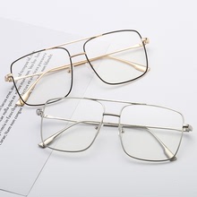 2019 kính kim loại full-frame nữ mới có thể được trang bị kính cận thị hộp lớn quần áo nam thời trang trang trí kính cá tính Khung