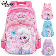 Disney túi học sinh tiểu học mới công chúa tuyết lớp 1-4 phim hoạt hình dễ thương 3d không thấm nước 3 cô gái ba lô Túi tiểu học