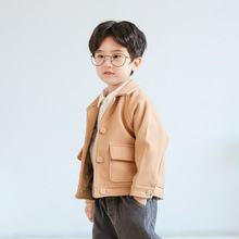 Áo khoác bé trai xuân 2019 cho trẻ em áo len mới mùa xuân và mùa thu cho trẻ em Áo khoác ngắn phiên bản Hàn Quốc Áo khoác len