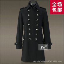 Áo khoác lông vũ T107 World War II áo gió giản dị phiên bản Hàn Quốc của phần mỏng dài áo ấm áo khoác kim loại trứng cá muối Áo khoác len