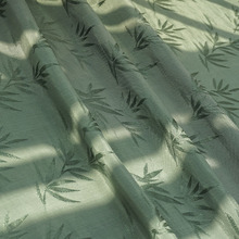 Vải cotton lụa Hanfu Phong cách cổ xưa lá tre tối màu Bọ cạp sườn xám 120D lụa người vải bông Spot Bông người