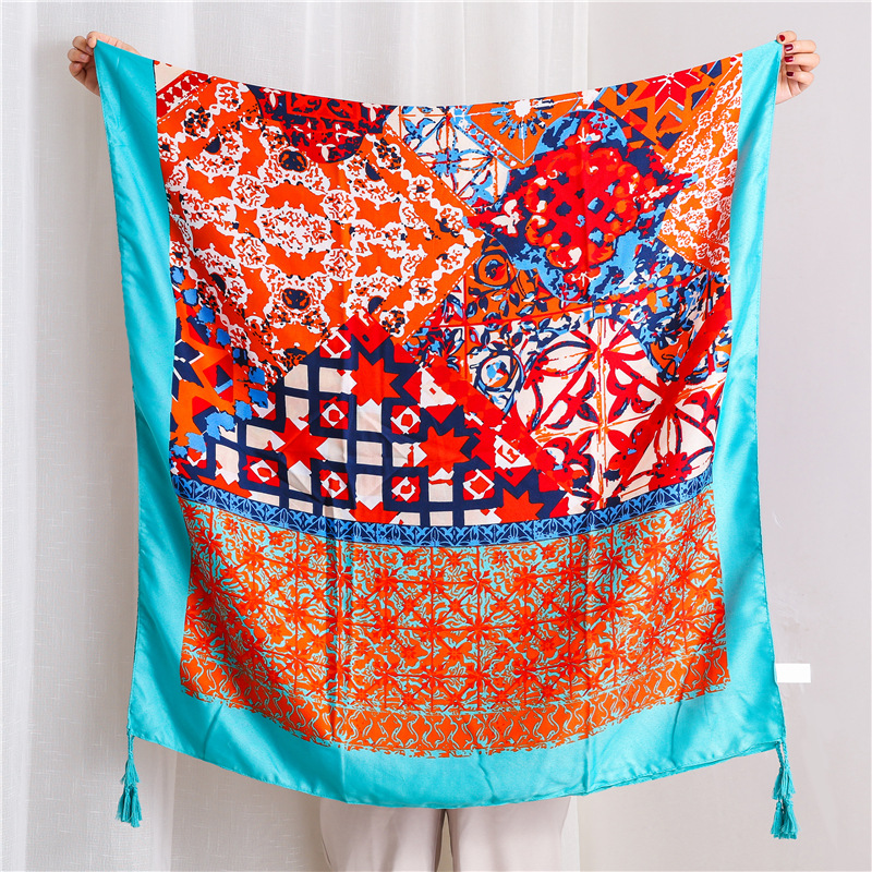 Sun shawl womens silk scarves beach towels beach towels oversized scarves air conditioner room scarvespicture21