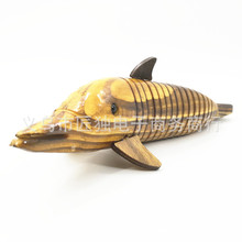 thi đua nóng trang trí văn phòng bằng gỗ đồ chơi cá heo cá heo 33cm quà tặng mô phỏng nhà Scenic bán buôn Trang trí văn phòng