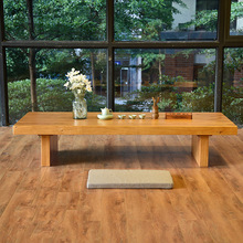 Căn hộ nhỏ kiểu Nhật đầy đủ bàn cà phê gỗ rắn Hộ gia đình chiếu thấp Bàn đơn giản phòng khách đàm phán Bàn trà Kung Fu tùy biến Tatami