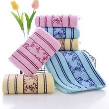 Nhà máy trực tiếp mận satin khăn bông jacquard khăn quà tặng quà mặt khăn tùy chỉnh logo Khăn sợi