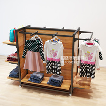 Cửa hàng quần áo trẻ em Zhongdao hiển thị loại sàn đứng đa chức năng kết hợp giữa treo quần áo kệ trẻ em kệ quần áo Đạo cụ trưng bày quần áo