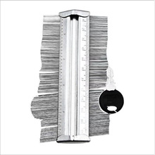 Tất cả kim loại đo hồ sơ 125MM Đo đường viền không đều Đo đo hồ sơ chế biến gỗ Máy đo