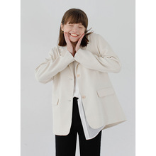 Mùa xuân 2019 mới Hàn Quốc sang trọng retro giản dị áo nhỏ phù hợp với áo khoác nữ bán buôn 7608 Bộ đồ nhỏ