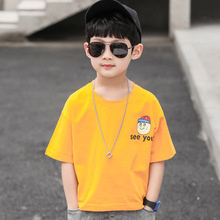 Áo phông bé trai mùa hè hoạt hình ngắn tay 2019 áo cotton trẻ em phiên bản Hàn Quốc áo thun bé trai mùa hè Hàn Quốc Áo len