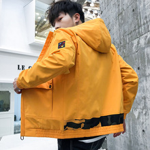 Áo khoác nam 2019 xuân mới giản dị nam phiên bản Hàn Quốc của xu hướng thời trang áo trùm đầu một thế hệ Áo khoác