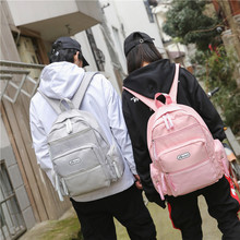 Túi xách nam phiên bản Hàn Quốc của học sinh trung học Harajuku ba lô nhiều lớp dung lượng lớn thời trang du lịch ba lô nữ túi máy tính Ba lô Harajuku