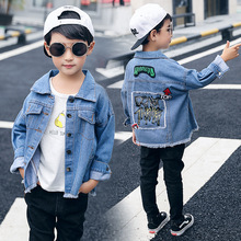 Áo khoác denim cho bé trai xuân hè 2019 Trẻ em lớn mới mặc một thế hệ áo khoác bé trai và trẻ em Hàn Quốc Áo khoác