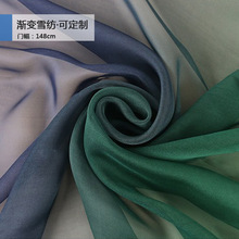 Vải voan Gradient, vải lụa nhân tạo, khăn cổ Hanfu, trang phục múa khăn choàng Voan