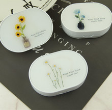 Kaida hộp kính áp tròng mới hộp làm đẹp hộp vô hình mate chăm sóc hộp / hộp DIY / hoa JK59 Phụ kiện kính