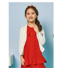 Spot Summer Phiên bản tiếng Hàn mới của các bé lớn và bé gái hoạt hình thêu áo ngực bằng vải cotton dệt kim Áo len trẻ em