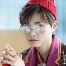 2019 sóng mới Ni Ni mạng đỏ nữ Li Yuchun với kính cận thị kính phẳng khung kim loại phẳng gương hoang dã Khung