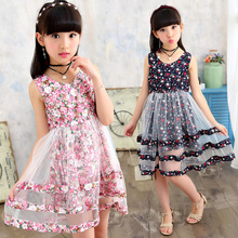 Quần áo trẻ em thời trang nữ mùa hè Phiên bản Hàn Quốc của váy bánh mới lớn trẻ em nước ngoài hoa đầm thời trang bán buôn thủy triều Váy trẻ em