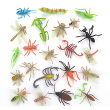Mô phỏng côn trùng đồ chơi mềm silicone rắn mini côn trùng bướm nhện động vật đồ chơi trẻ em bộ đồ chơi Mô hình mô phỏng