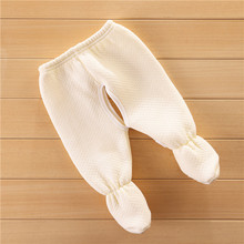 Quần sơ sinh, bàn chân, bàn chân, em bé, quần cotton dày, em bé, quần cotton đơn ấm, 0-3 tháng Quần cotton