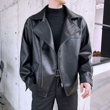 Mùa xuân 2019 nam thời trang mới da phiên bản Hàn Quốc của áo khoác xu hướng PU áo khoác da đẹp trai áo khoác thủy thủ Quần áo da