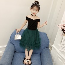Quần áo trẻ em 2019 cho bé gái mùa hè mới phù hợp với thời trang Hàn Quốc Bộ đồ trẻ em
