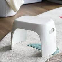 Ghế đẩu vuông chống trượt dày người lớn Kiểu Nhật đơn giản thay giày băng ghế trẻ em băng ghế dự bị bàn nhựa gia dụng Phân lưu trữ