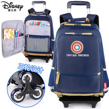 Học sinh Disney xe đẩy túi bé trai 6-12 tuổi 8 học sinh tiểu học 3-6 lớp lớn trẻ em kéo thanh Túi xe đẩy