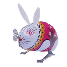 Đồ chơi đồng hồ hình con thỏ bằng sắt trên chuỗi nhảy ếch trẻ em đồ chơi nhỏ 80 sau những gian hàng bán buôn động vật quanh co hoài cổ Đồng hồ đồ chơi