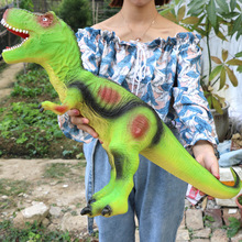 Mô phỏng âm thanh quá khổ mềm cao su đồ chơi khủng long trẻ em Tyrannosaurus mô hình món quà đồ chơi thế hệ khủng long Mô hình mô phỏng