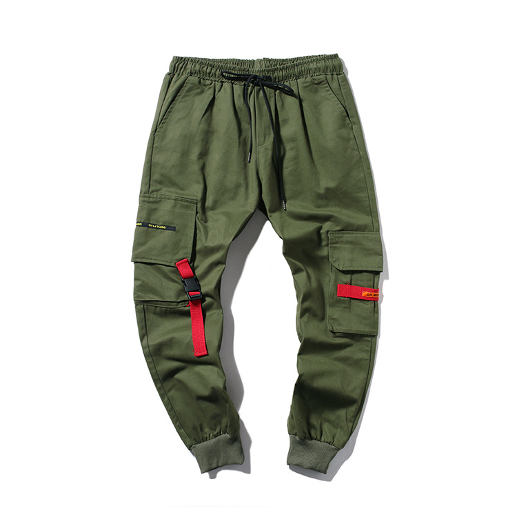 Men's large-size workwear trousers multi-pocket leggings foreign trade large size weaver loose sweatpants K205 106