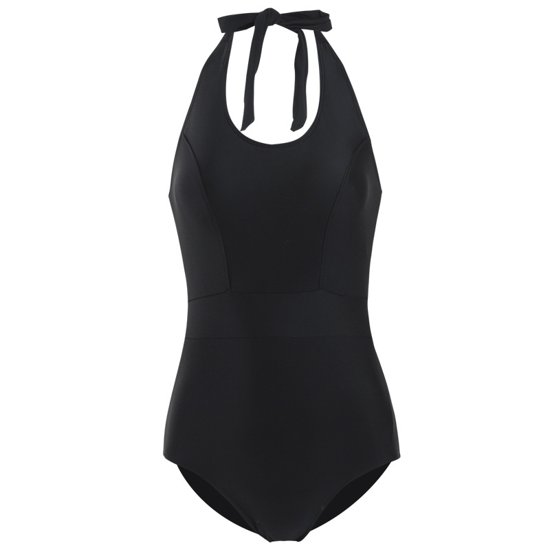   fashion slim black sexy backless one-piece swimsuit   NSHL3939