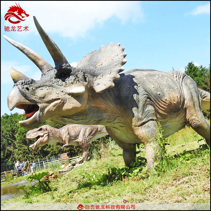 二手恐龙仿真模型回收公司会动软体橡胶机器恐龙景区户外游乐恐龙收购厂家