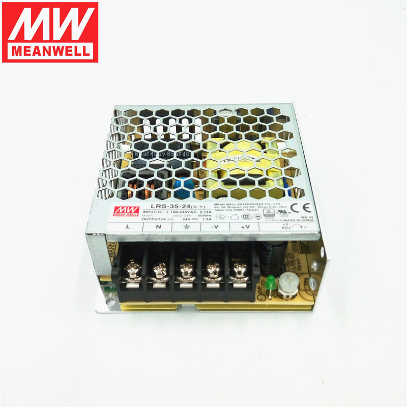 LRS-35-24 35w24v1.5A明纬单组输出工控电子仪器电源封闭性供应器