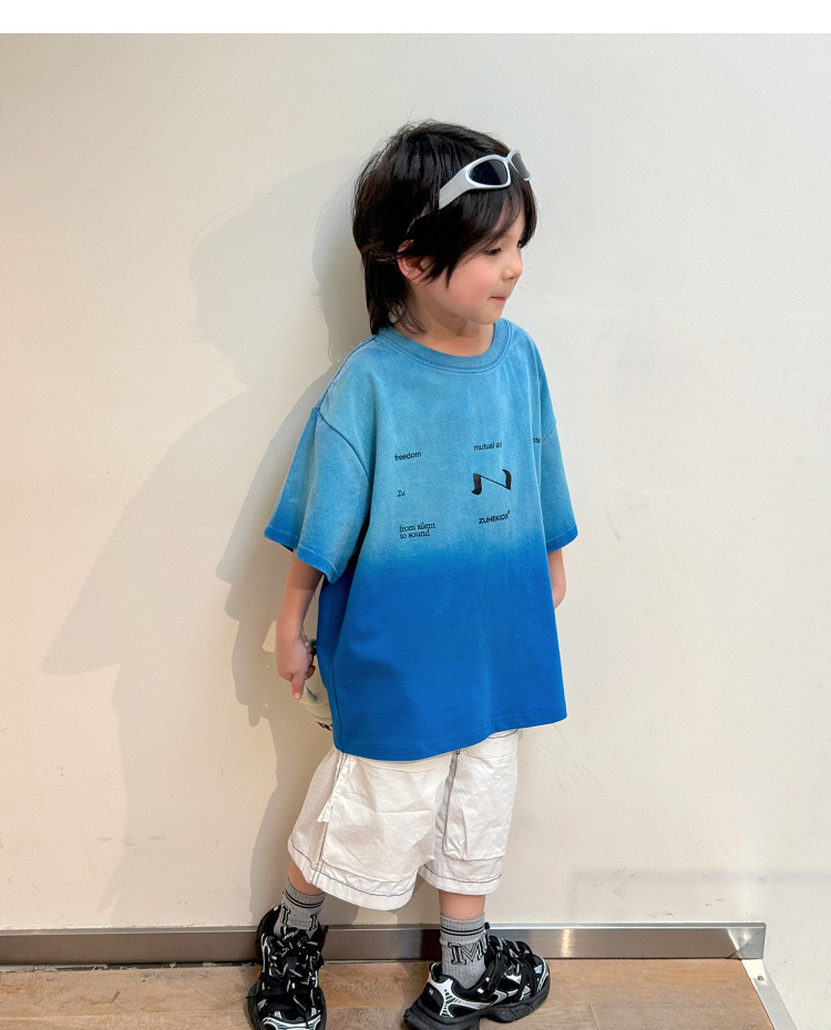 Boy leisure time shorts 2024 summer The new Korean version children Overalls Zhongda Tong Big pocket Versatile trousers tide