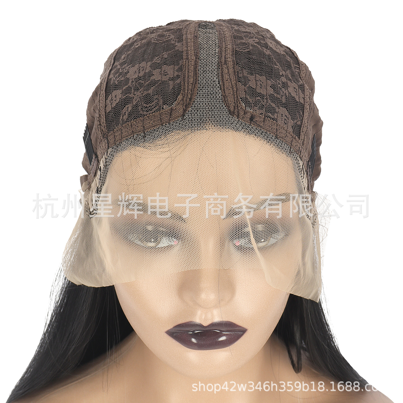 Europe and America Wig   female black Front lace Wig 13 * 4 Lace wave long scroll of painting or calligraphy chemical fiber hair Wigs Africa Wig