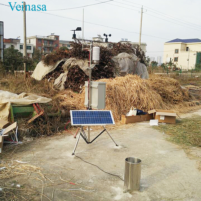 Veinasa庭院气象站AWS906六要素个人小型化环境监测站户外安装