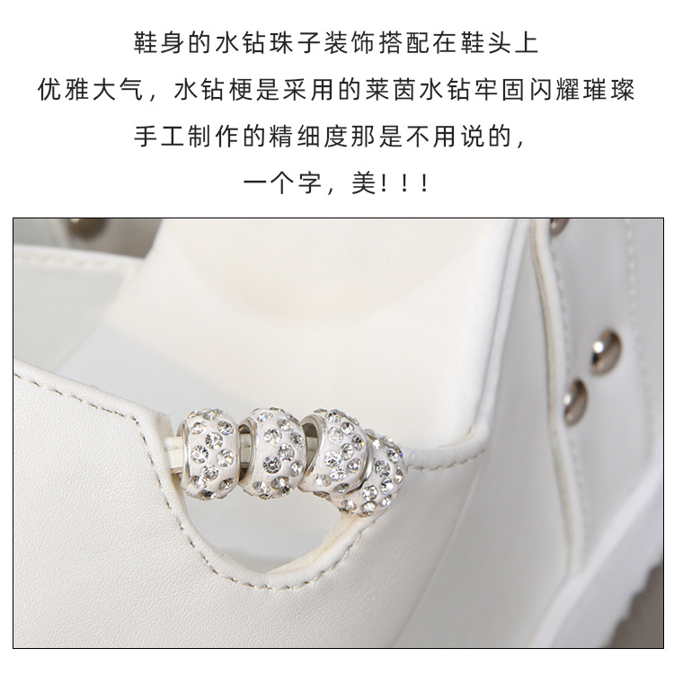 2020 spring The new Fish mouth waterproof Internal elevation Muffin Thick bottom Slope heel Sandals 15 a centimeter Hentian Gao