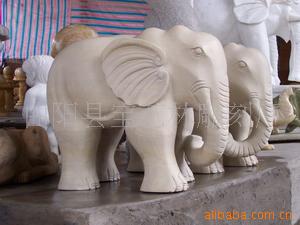 【供应大象雕塑,石头做的大象,扬眉吐气大象雕