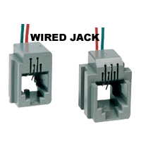 带线插座(wired jack)